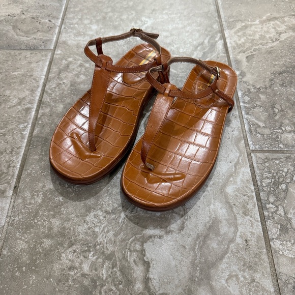 Sam Edelman Women's Naomi Leather Thong Sandals sz 9M - Picture 1 of 10